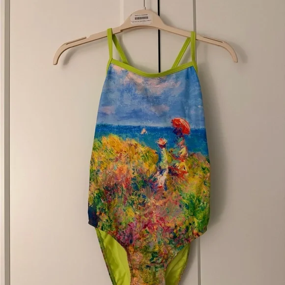 Monet / Impressionist Women's One-Piece Swimsuit - Picture 3 of 7